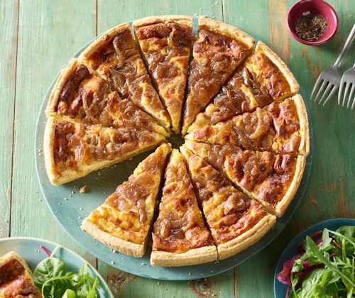 The Best Vintage Cheddar u0026amp; Caramelised Onion Quiche