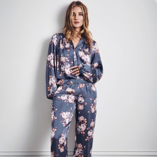 Satin Floral Print Pyjama Set