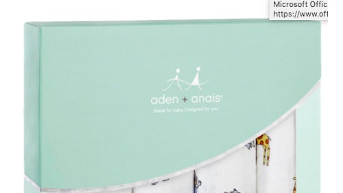 aden + anais Jungle Jam Baby Swaddle Blanket, Pack of 4