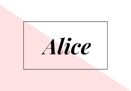 1) Alice Alice