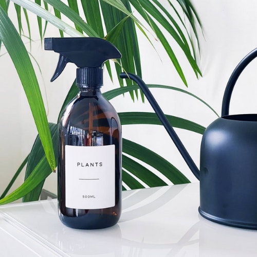 Amber Spray Bottle With Personalised Label