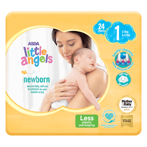 ASDA Little Angels Newborn Nappies