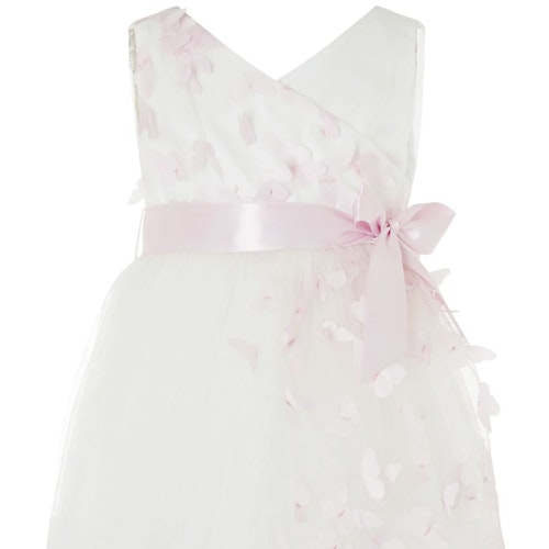 Baby 3D butterfly dress ivory