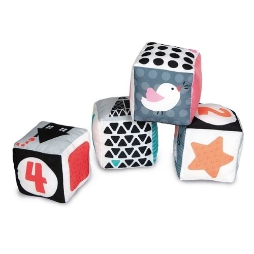 Baby Clementoni Black and White Soft Activity Blocks