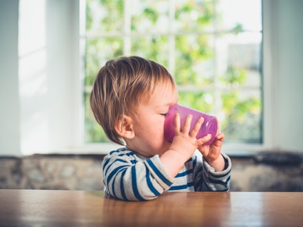 baby drinking