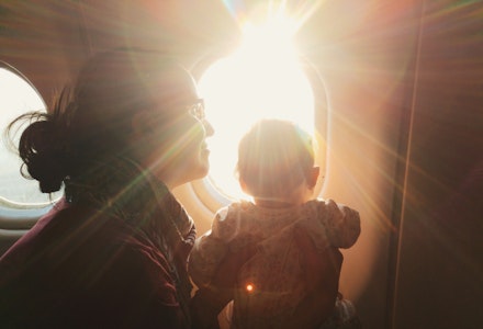 baby on plane