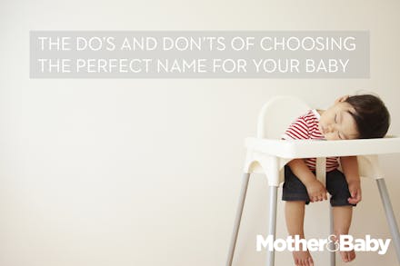 Do's and don'ts baby names baby sleeping