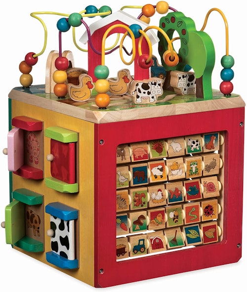 Battat Wooden Activity Cube