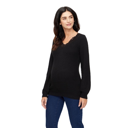 Mamalicious Maternity Lace Detail Jumper