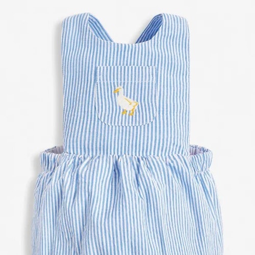 Blue stripe romper