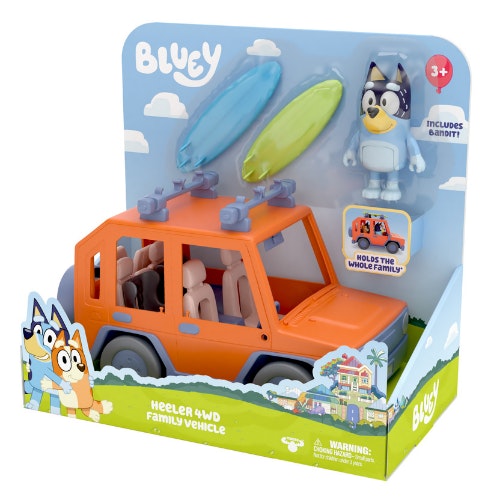 Bluey Heeler 4WD Family Vehicle with Bluey Figure