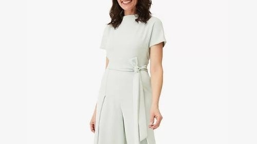 Boden Mylee Tie Waist Jumpsuit, Spearmint