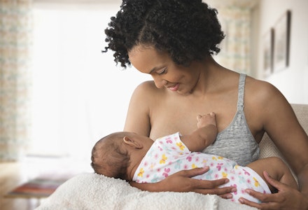 breastfeeding happy smiling
