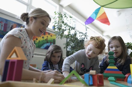1) What qualifications do you have? Children playing at nursery