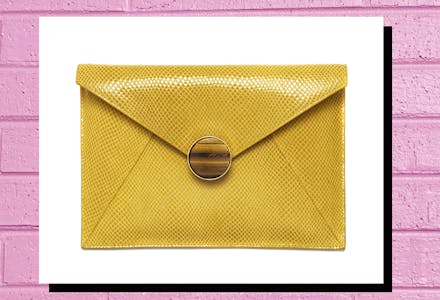 Leather Clutch Bag, £145, Lola Rose