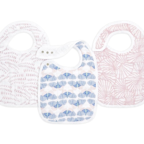 aden + anais Cotton Muslin Snap Bibs