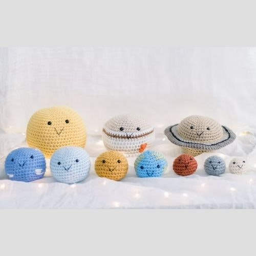 Crochet Educational Planet Space Toy Set