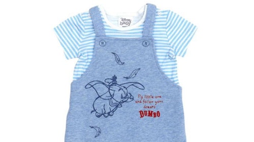 Disney Store Dumbo Baby Short Sleeve Romper