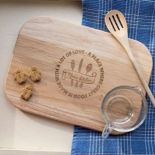 Engraved Medium Rectangular Chopping Board