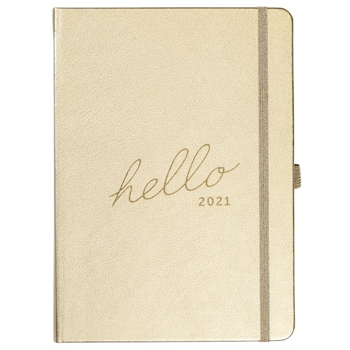 Family Diary 2021 Gold Faux