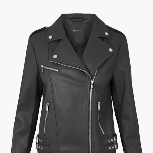 Faux Leather Biker Jacket