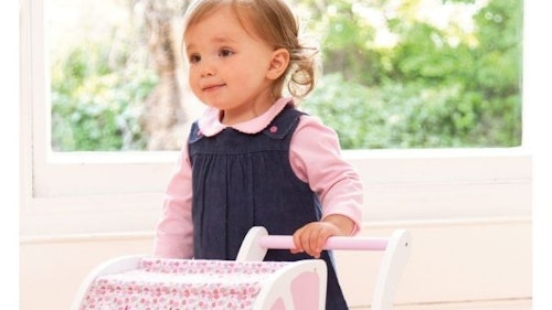 Fleur Push-Along Toy Pram