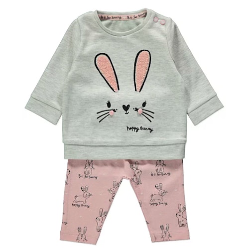 George Grey Bunny Rabbit Sweatshirt and Joggers