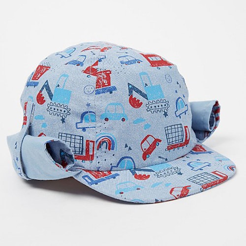 Blue Digger Print Keppi Sun Hat