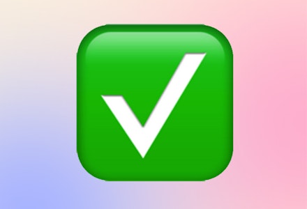 green tick emoji