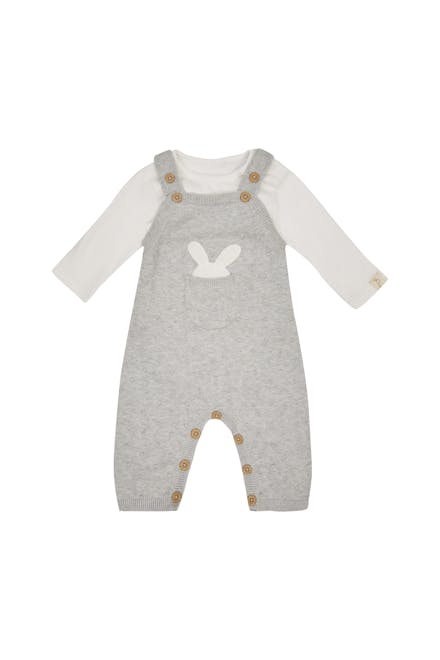 1) Blue Bunny Knitted Dungaree, £15