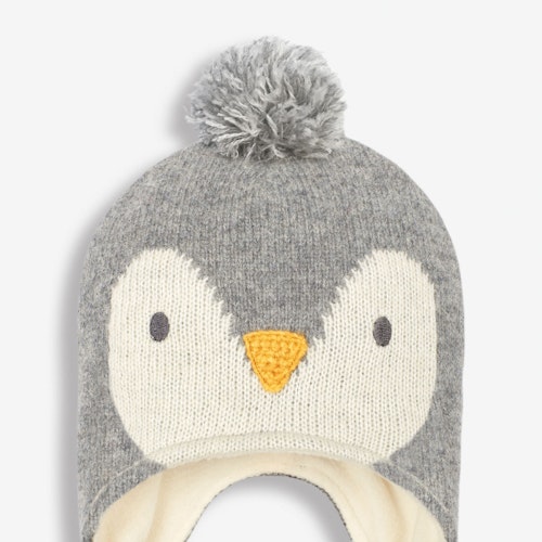 Grey penguin hat