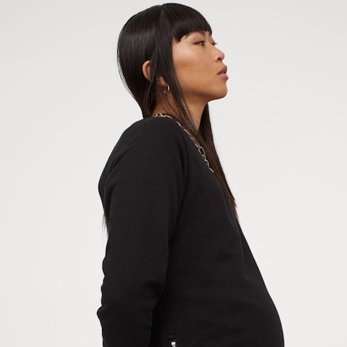 MAMA Zip-detail sweatshirt