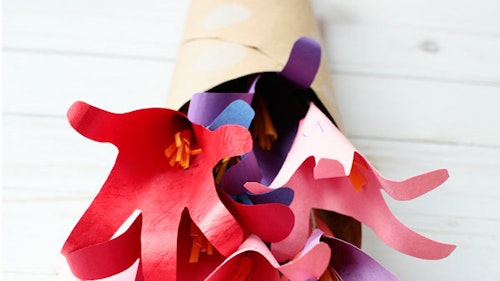 Hand flower bouquet