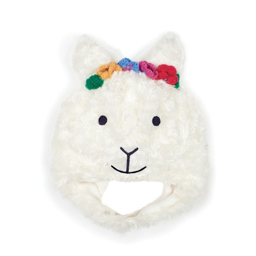 Faux fur llama hat