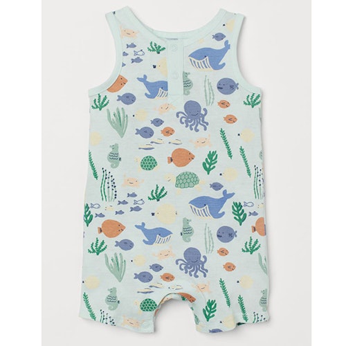 Sleeveless romper suit