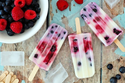 homemade fruit lollies