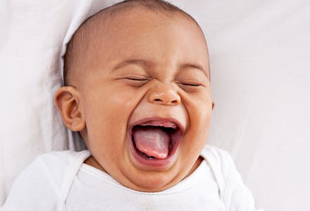 Baby's vision at 0-3 months old Baby laughing