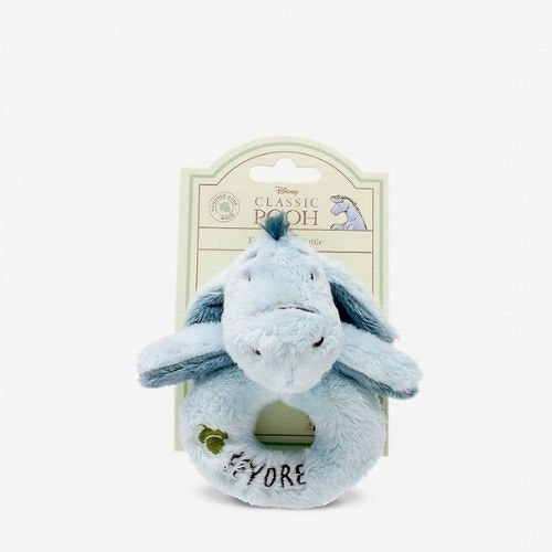 Hundred Acre Wood Disney Winnie the Pooh Eeyore Plush Ring Rattle
