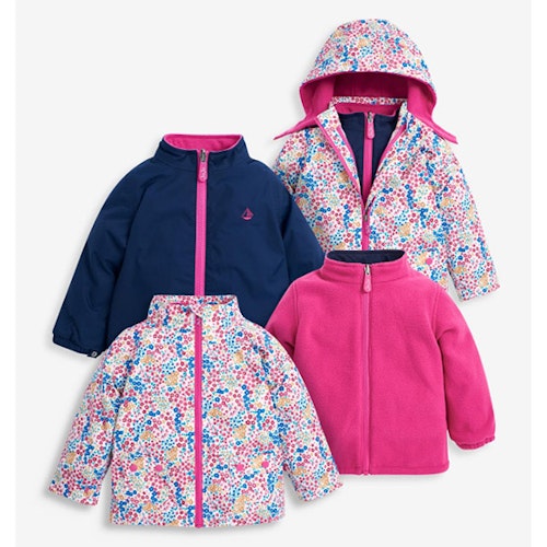 4-in-1 waterproof polarfleece jacket