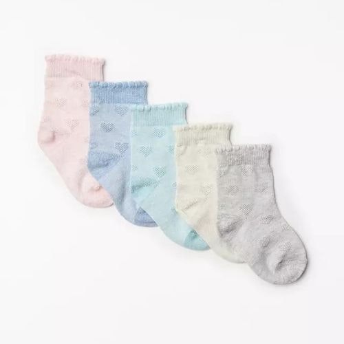 John Lewis u0026amp; Partners Baby Heart Socks