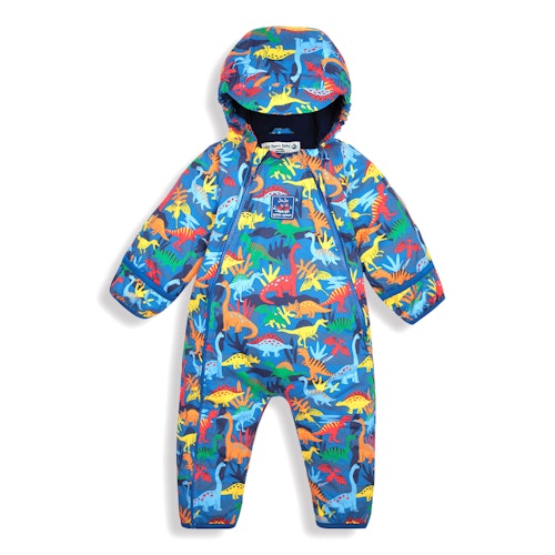 Dinosaur Fleece-Lined Waterproof All-In-One