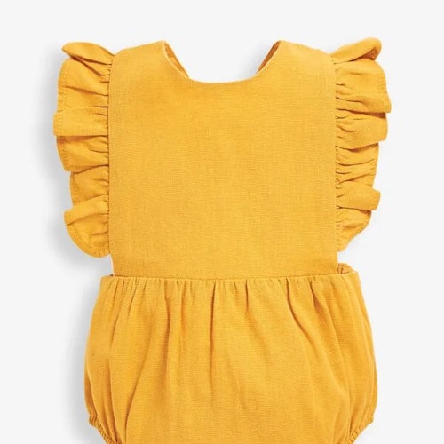 Yellow Linen Romper