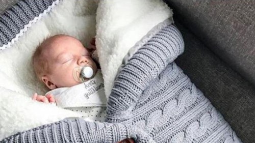 Cable Knitted Baby Blanket