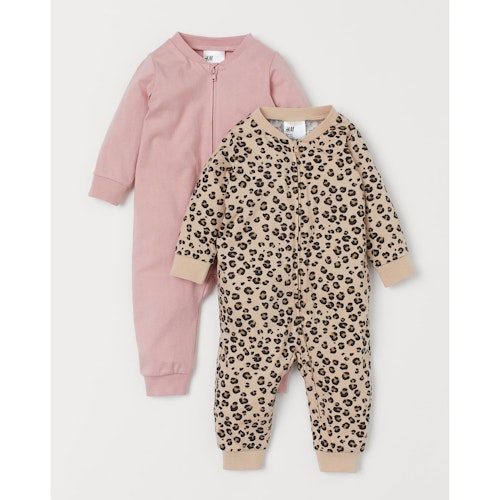 2-pack zip-up pyjamas