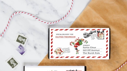Letter From Santa Stocking Filler Chocolate Bar