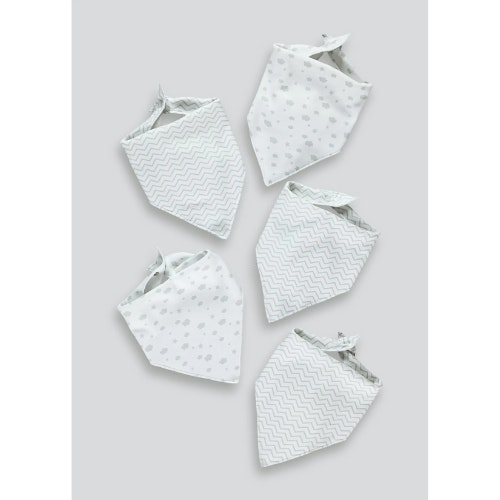 Matalan 5 Pack Bandana Bibs
