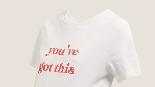 Maternity Pure Cotton Slogan T-Shirt