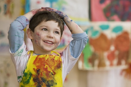 messy toddler
