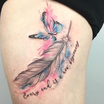 miscarriage tattoos feather