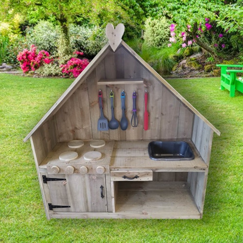Mud Kitchen With Pitched Roof